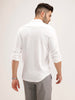 Solid Slim Fit 100% Cotton Shirt | White