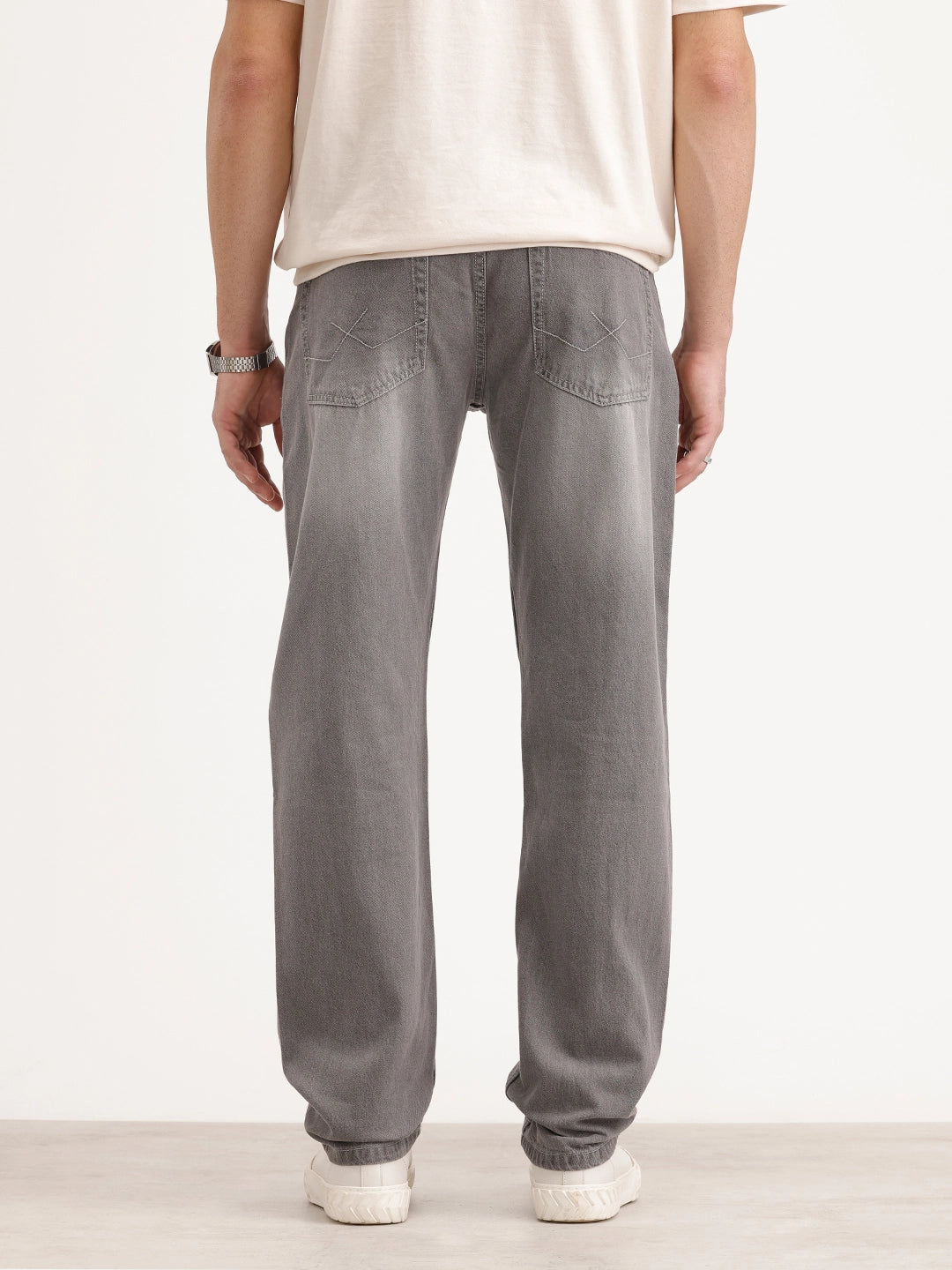 Anti Fit Faded Denim Jeans | Grey