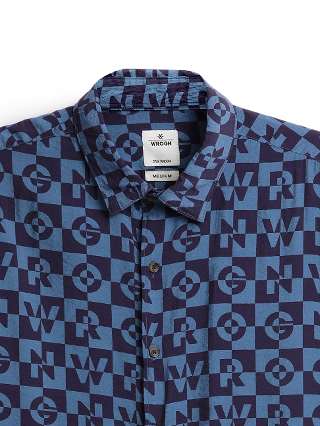 Navy Abstract AOP Shirt