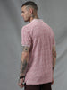 AOP Scribble Pink Polo T-shirt