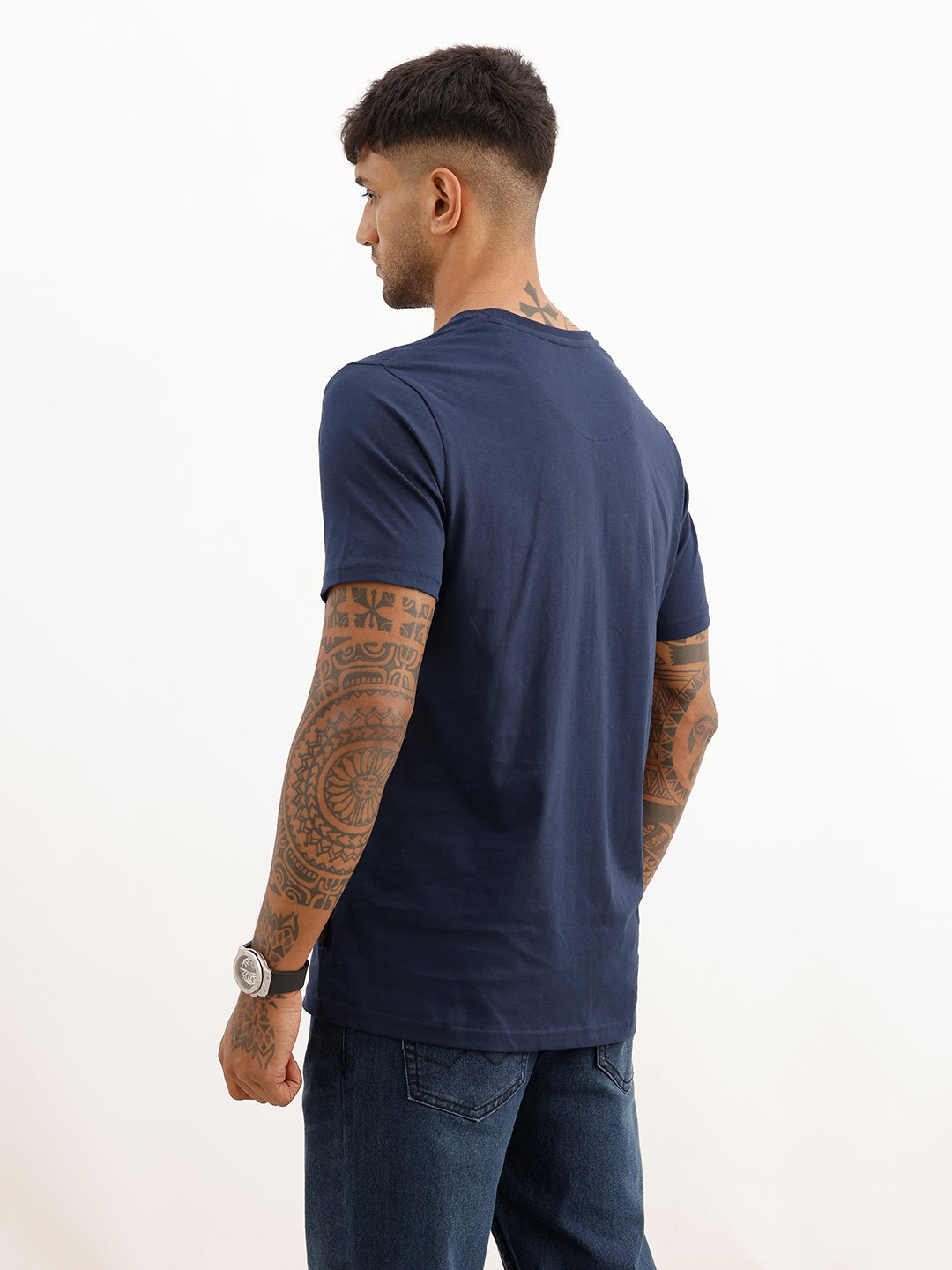 Core Basics Slim Fit T-Shirt | Essential  | Navy Blue