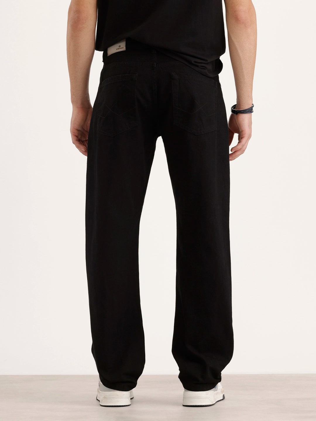 Solid Anti Fit Denim Jeans | Black