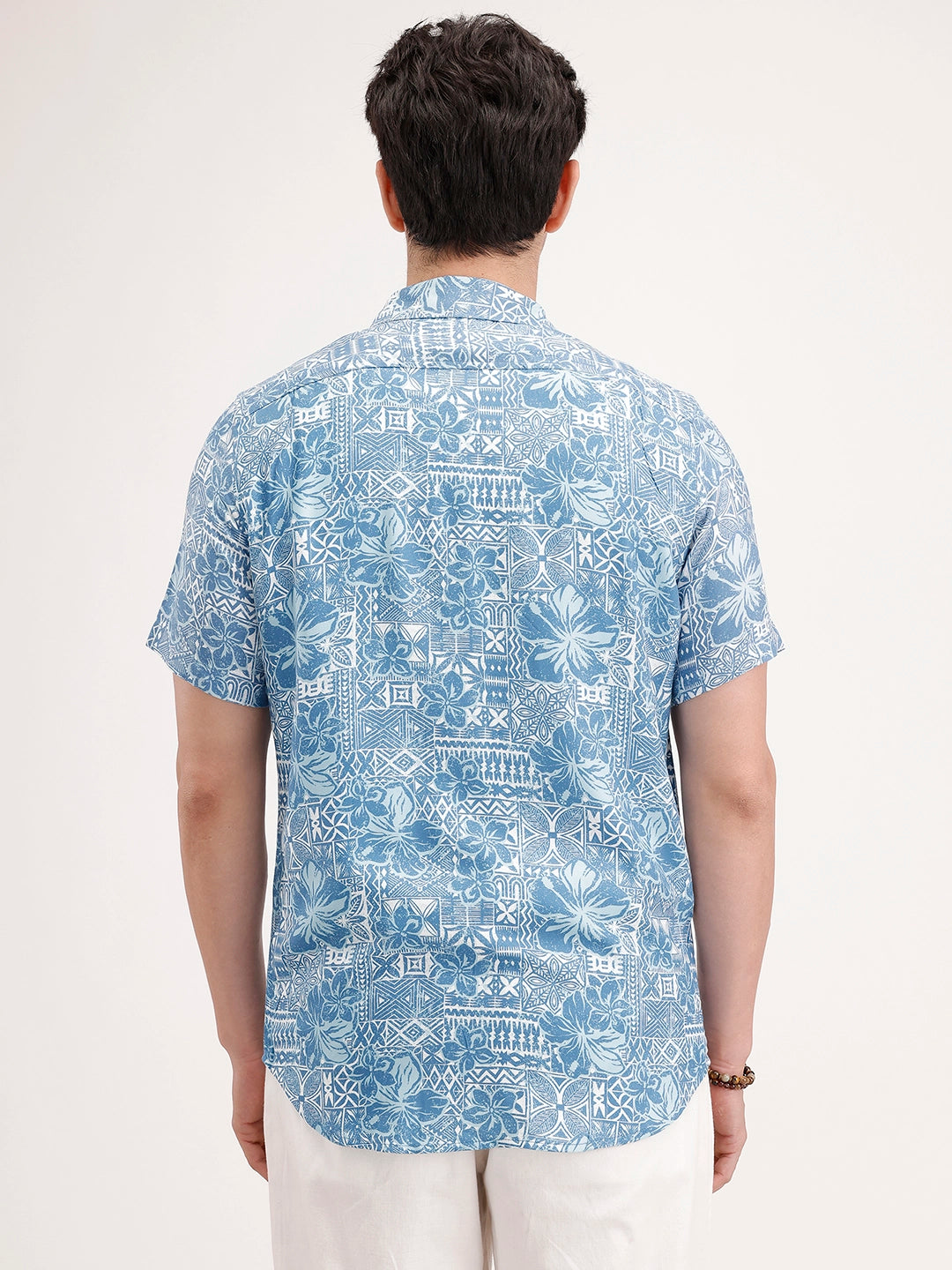 Slim Fit AOP Shirt | Blue