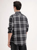 Regular Fit Checkered Shirt | Black