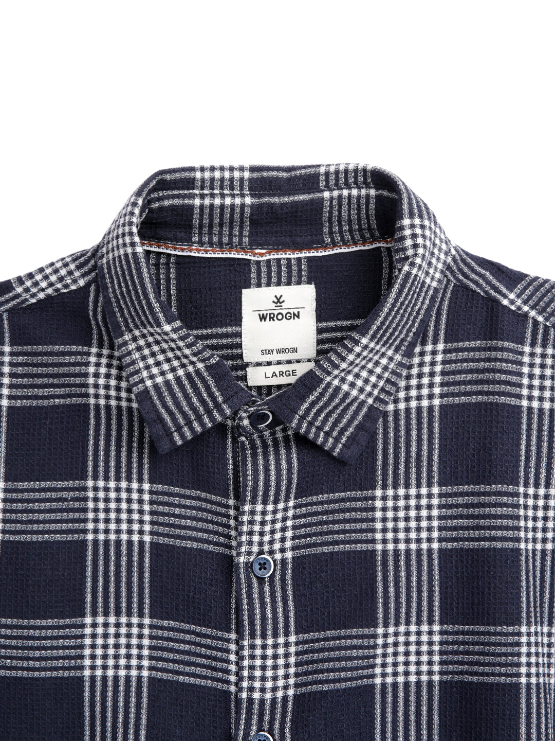 Elite Comfort Fit Navy Mockleno Shirt