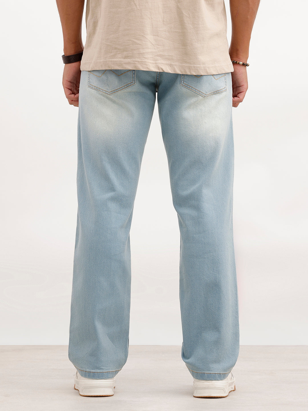 Anti Fit Faded Denim Jeans | Light Blue