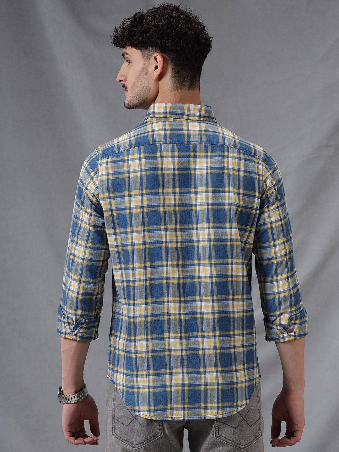 Tartan Yellow Checks Shirt