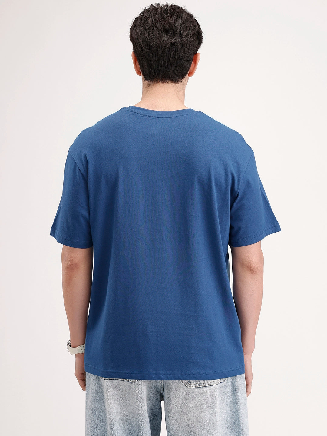 Oversized Cut & Sew T-Shirt | Dark Blue