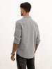 Regular Fit AOP Shirt | Dark Grey