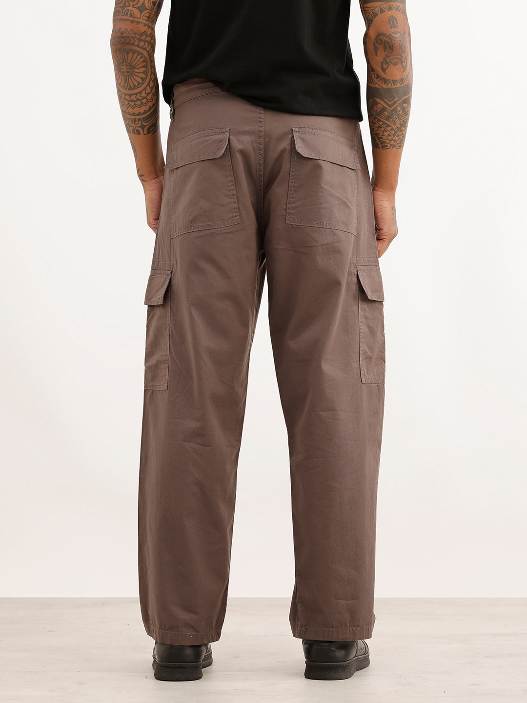Classic Solid Cargo Trouser | Dark Grey