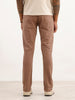 Slim Fit Solid Denim Jeans | Brown