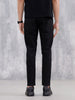 Men Casual Skinny Crop Jeans | Black