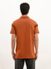Slim Fit Tie-Dye Polo T-Shirt | Rust
