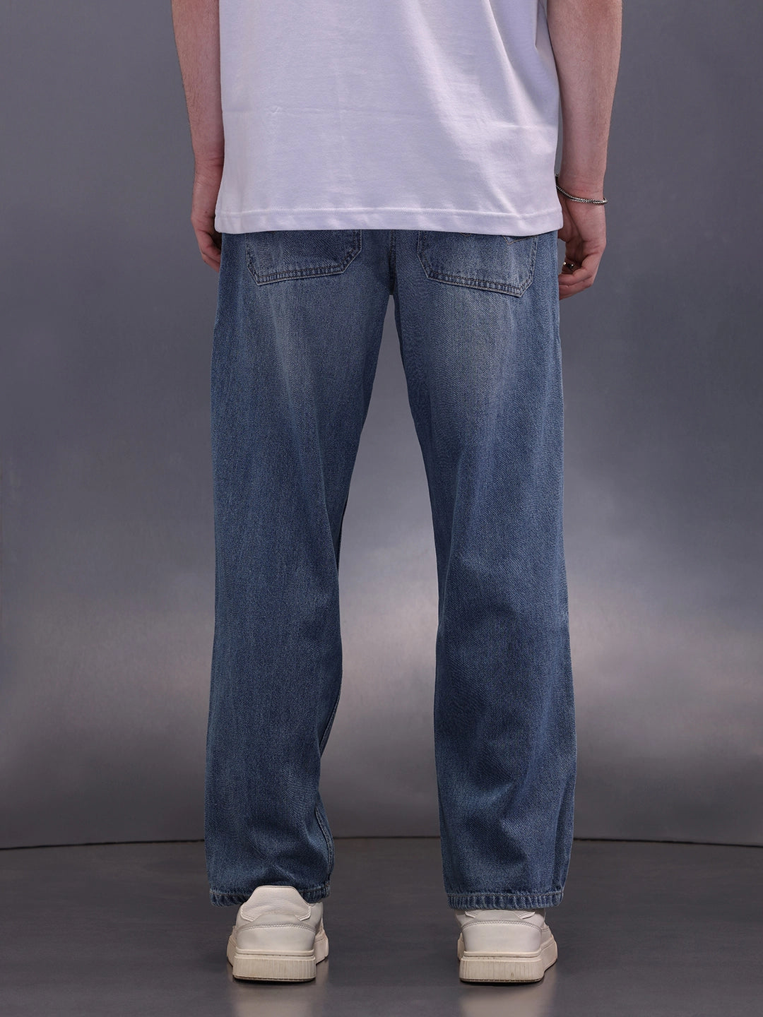 Heave Distress Loose Fit Jeans | Blue
