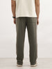 Relaxed Fit Double Stripe Jogger | Olive