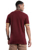 Elite Solid Maroon Tipping Polo T-Shirt