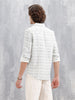 Textured Printed Slim Fit Shirt | Light Blue
