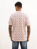 Slim Fit AOP Polo T-Shirt | Pink