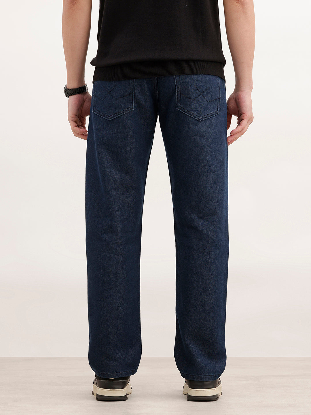 Anti Fit Faded Denim Jeans | Dark Blue