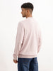 Solid Comfort Fit Full Sleeve Sweater | Pink