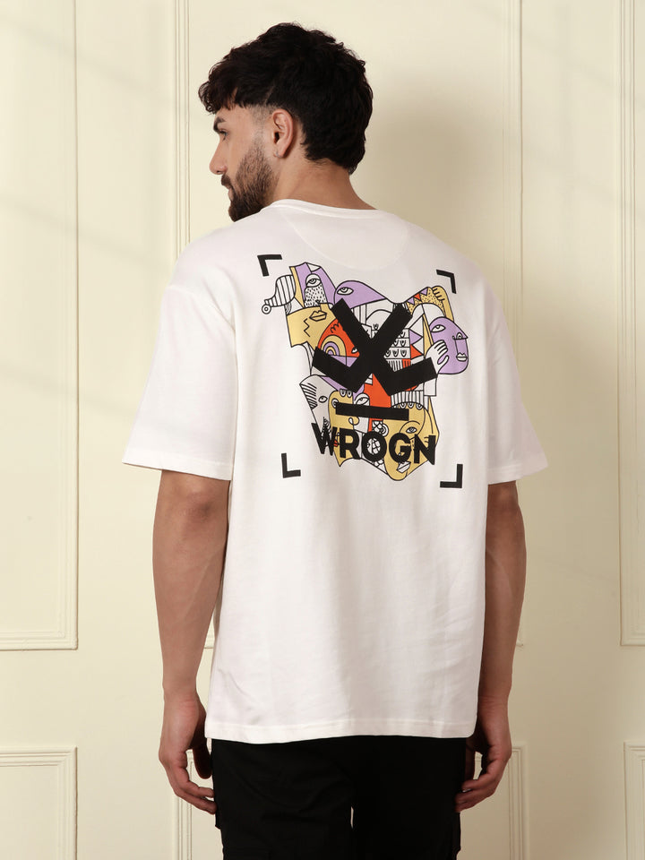 Heavy GSM Back Printed T-Shirt | Off White