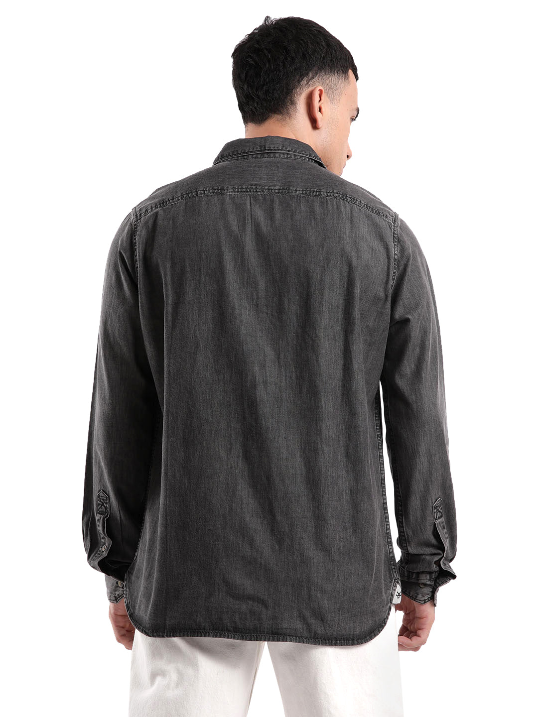 Classic Full Sleeves Black Shirt