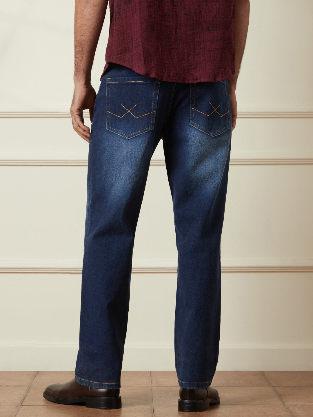 Washed Darkstone Slim Tapered Jeans