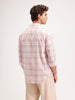 Oversized Fit Checkered Shirt  | Pink