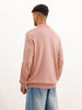Solid Regular Fit Knitted Sweater | Pink