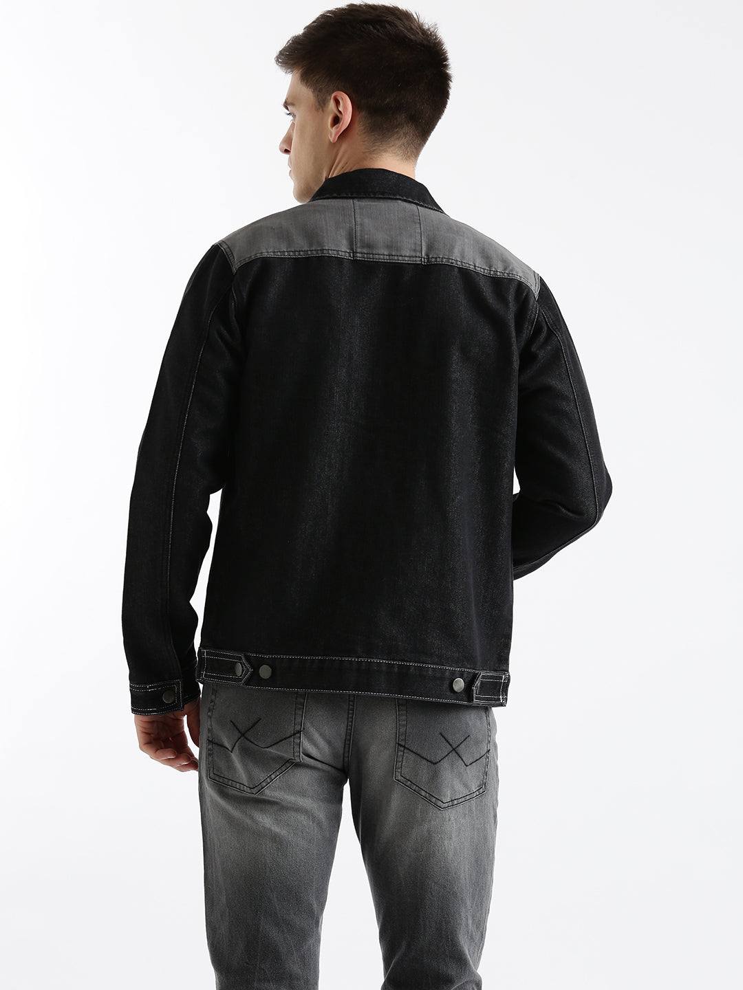 Solid Slim Fit Technical Jacket