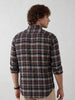 Regular Fit Checkered Shirt | Brown