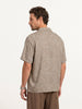 Comfort Fit AOP Half Sleeve Shirt | Brown