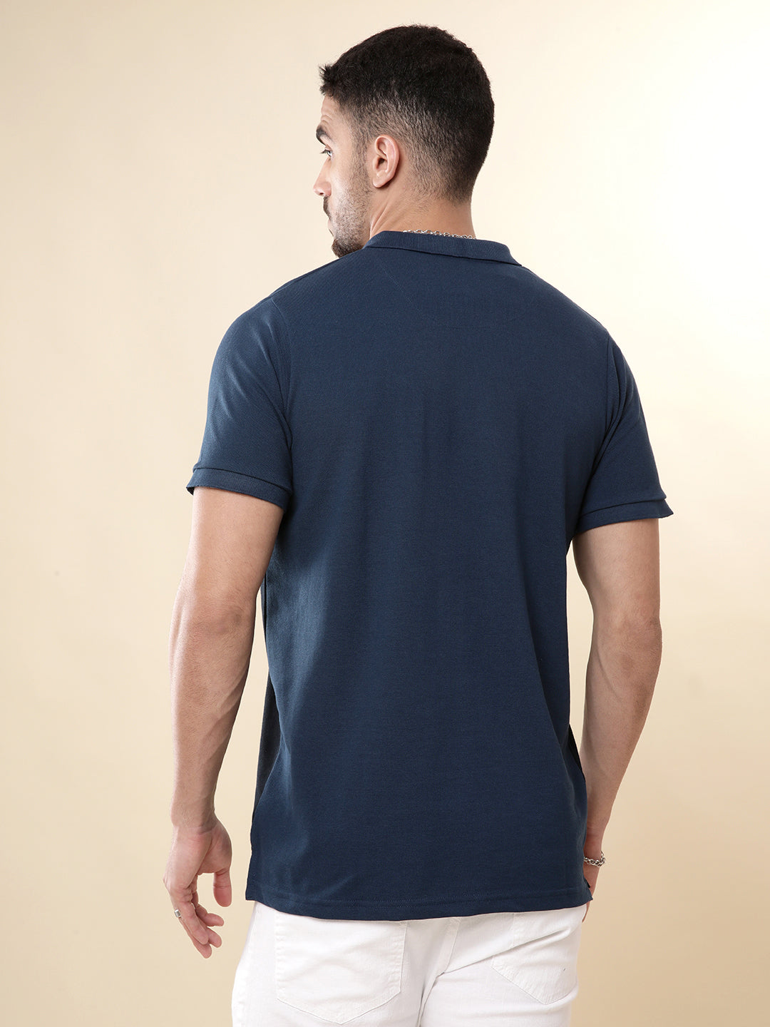 Blues Colour-blocked Polo T-Shirt