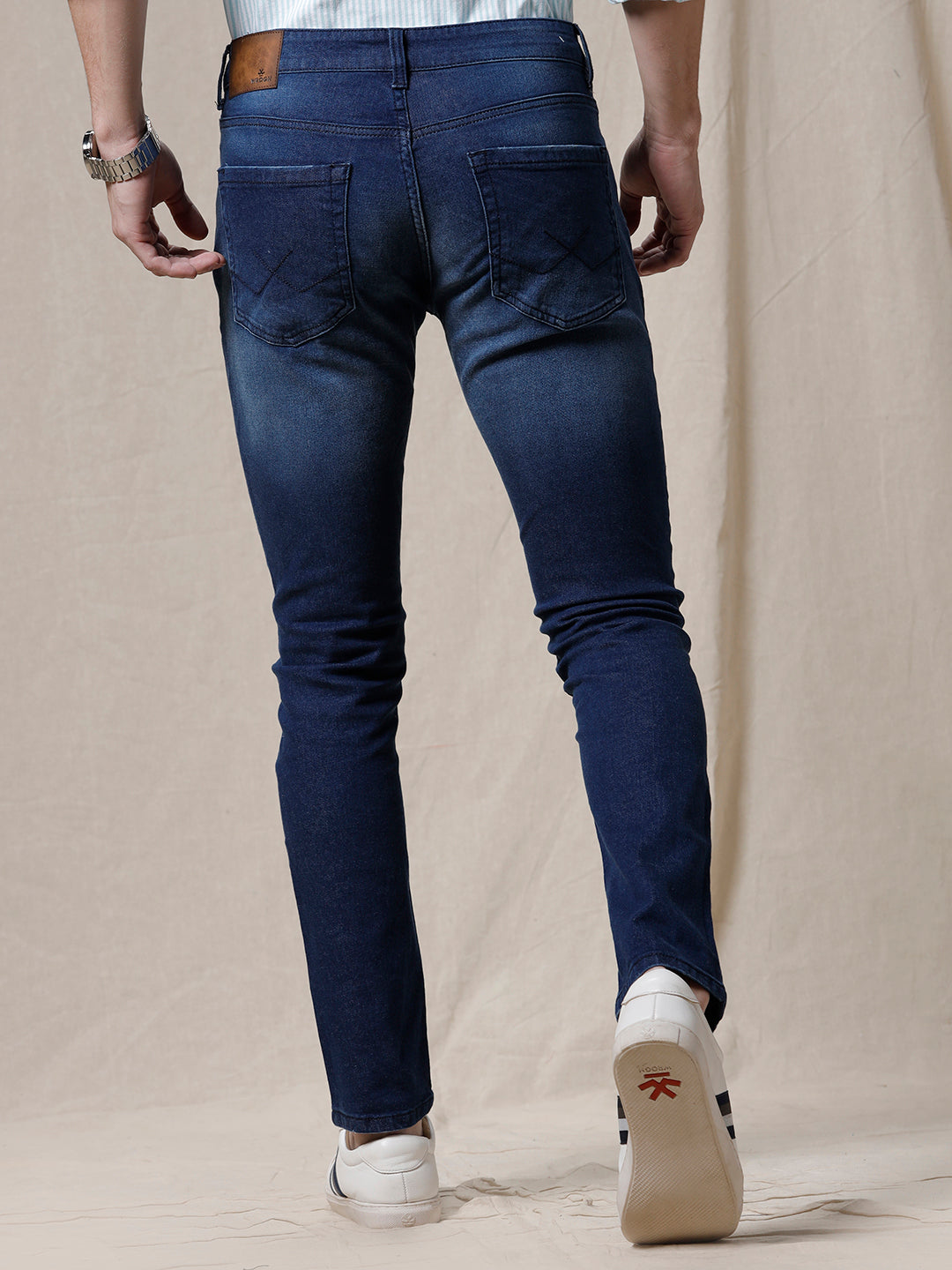 Medstone Blue Tapered Jeans