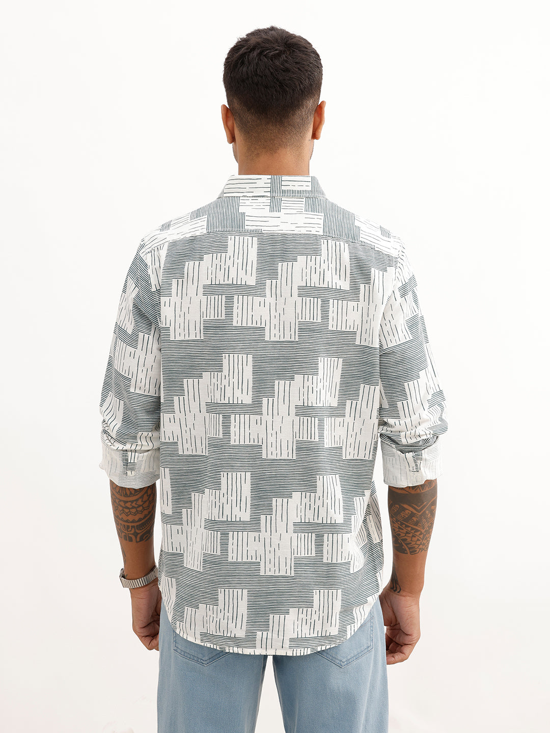Regular Fit AOP Shirt | Blue