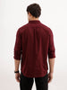Solid Slim Fit Shirt  | Maroon