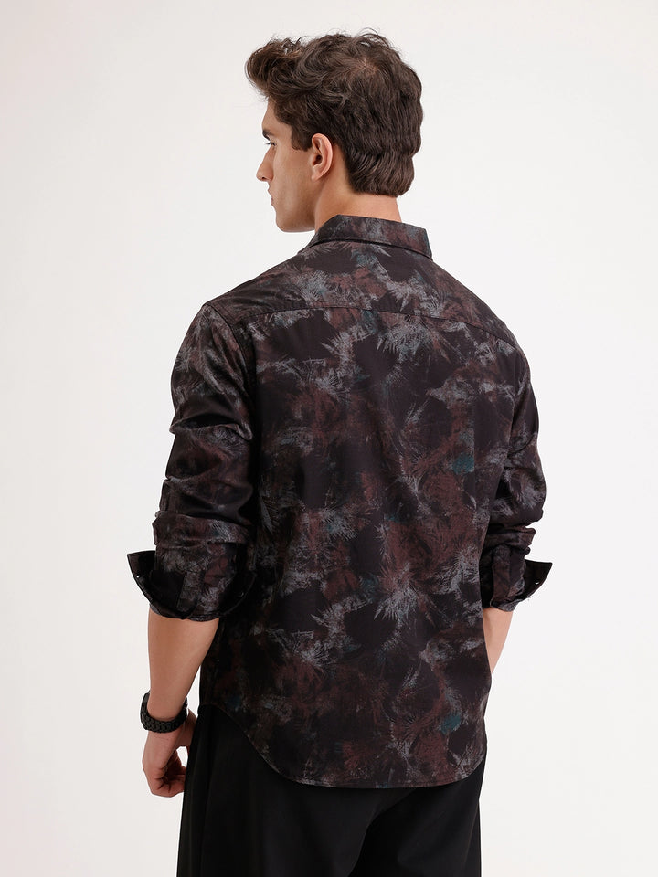 Comfort Fit Full Sleeve AOP Shirt | Multicolor