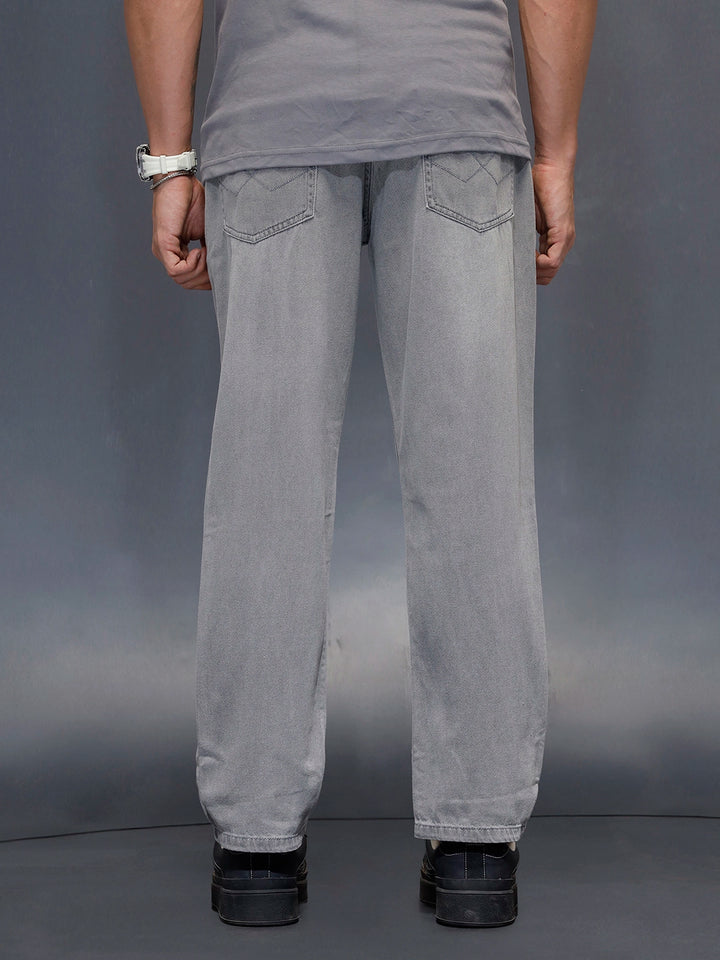 Men's casual anti fit jeans  | Grey
