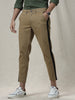 Solid Woven Streak Trouser