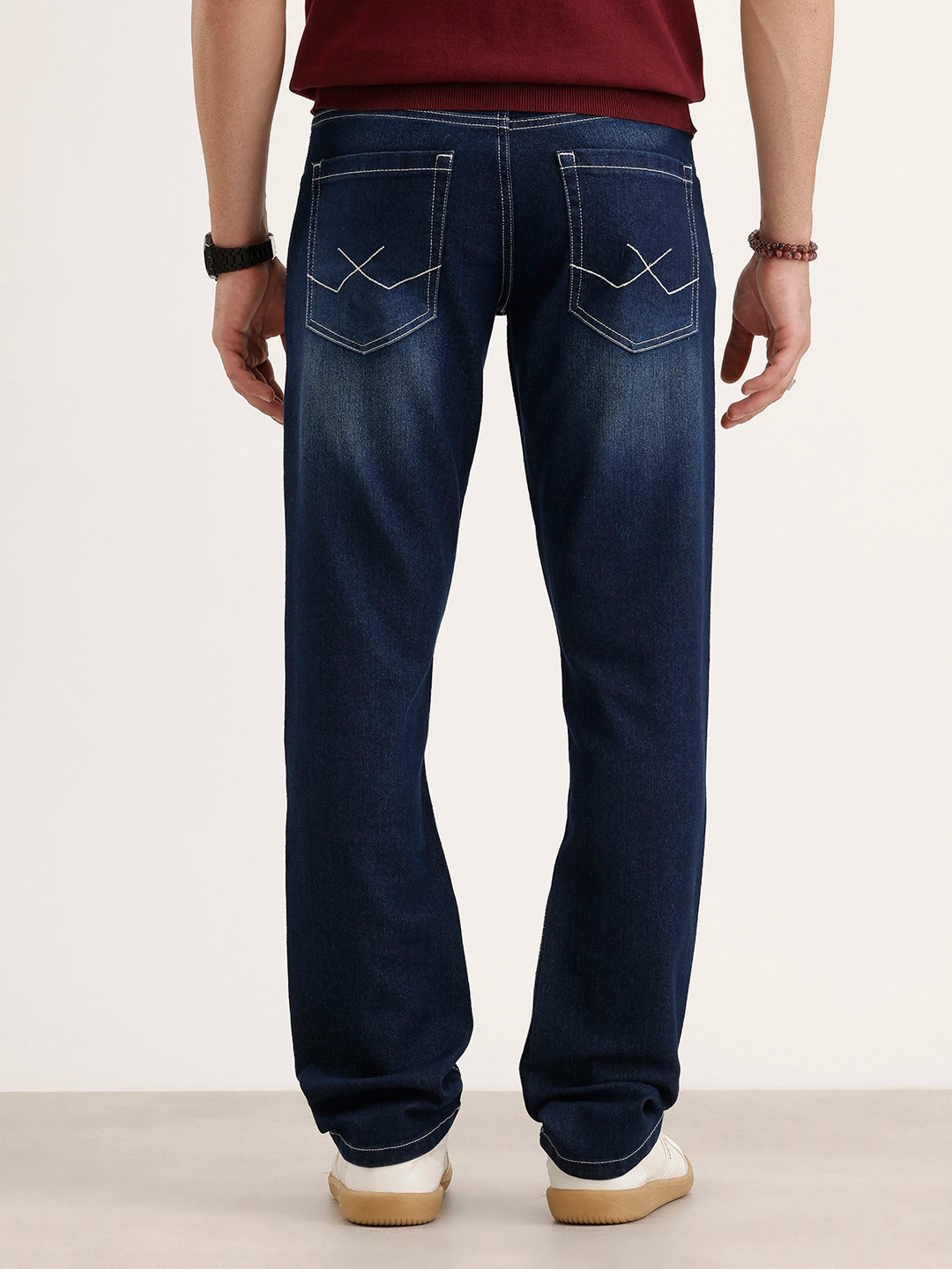 Straight Fit Denim Jeans | Blue
