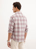 Comfort Fit Textured Shirt  | Pink