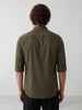 Slim Fit Double Pocket Shirt | Olive