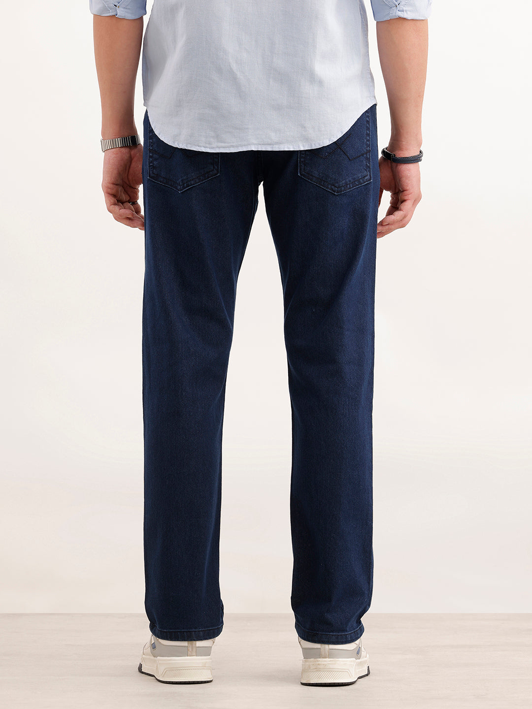 Classic Straight Fit Denim Jeans  | Dark Blue
