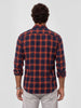 Classic Regular Fit Checkered Shirt | Rust