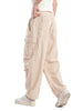 Beige Parachute Pants