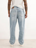 Loose Fit Faded Denim Jeans | Light Blue