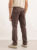 Solid Straight Fit Cargo Trouser | Grey