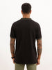 Slim Fit Contrast Sleeve Polo T-Shirt | Black