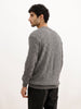 Solid Regular Fit Knitted Sweater | Grey