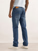 Slim Fit Faded Denim Jeans | Blue